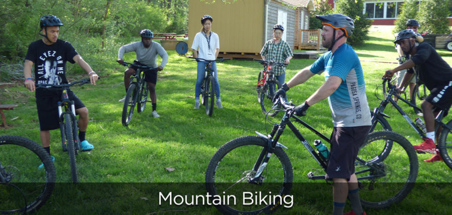 One of the activities Norton Outdoors offers this week is mountain biking.