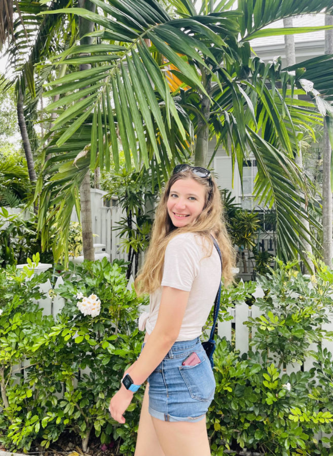 Abigail McGovern, Ferrum graduate, poses for a pic in Key West, FL  on a family vacation in 2021.