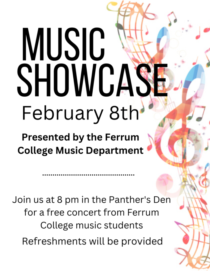 Music Department Concert Slated for Feb. 8