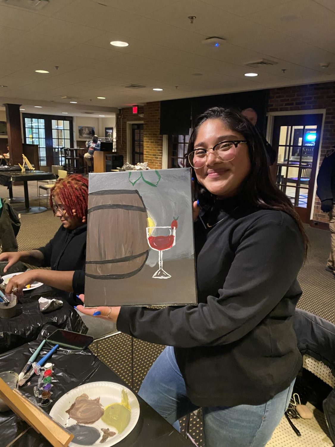 Students+Sip+Mocktails+While+Creating+Art