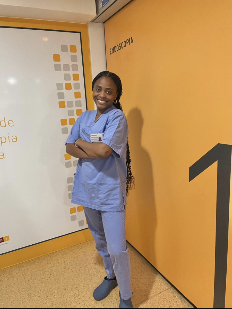 Thabelo Nemulodi, junior, is in her scrubs ready to take on her internship.