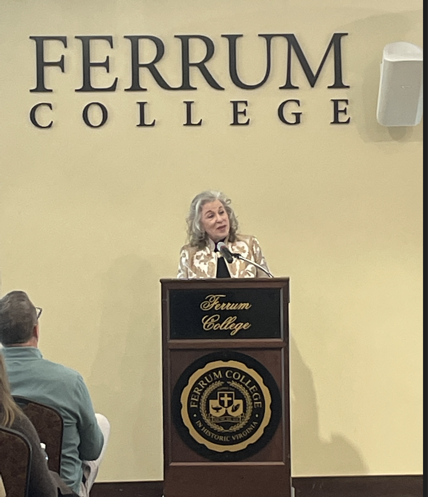 President Mirta Martin announces the $10,000 drop in tuition costs to students, faculty, and staff.