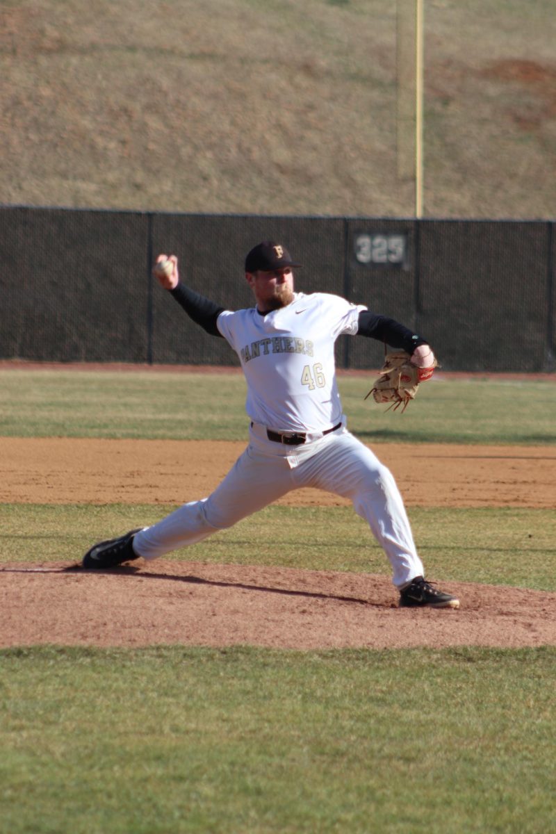 Jordan Smith, senior, pitched three innings against Alfred State, earning one strikeout.
