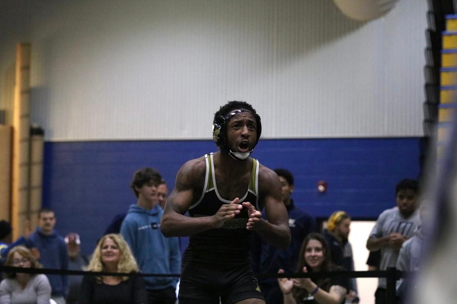 Freshman Qwantez Watkins recorded a tech fall at 125 pounds for the Panthers.