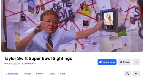 A Facebook group was created to keep track of how many times Taylor Swift was shown during the Super Bowl.