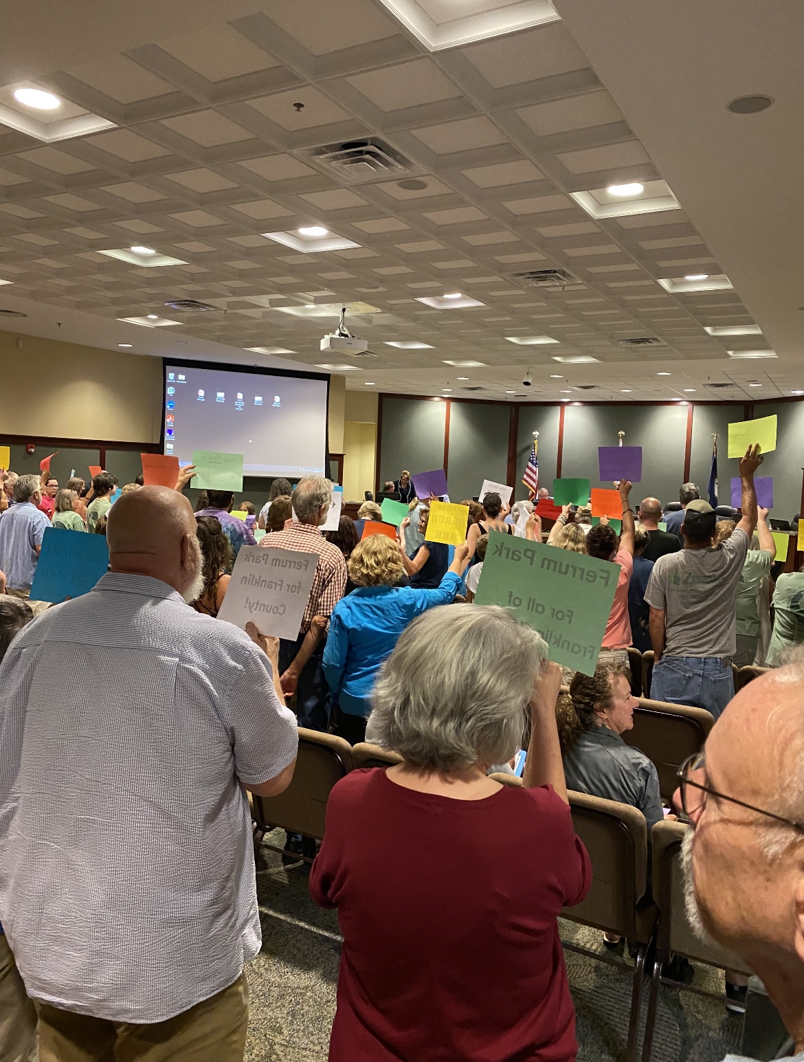 Ferrum community members stand in support of FOFP.