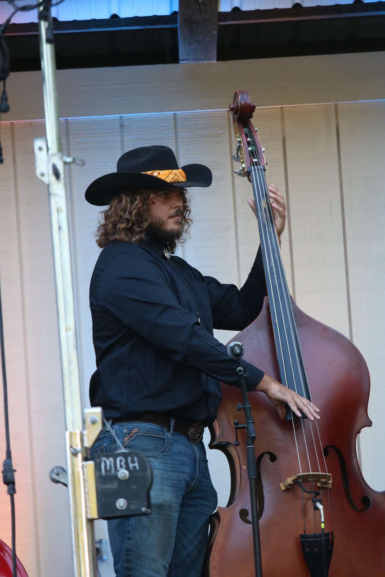 Trent Ray, senior; plays the stand-up bass with Orchestra Appalachia.