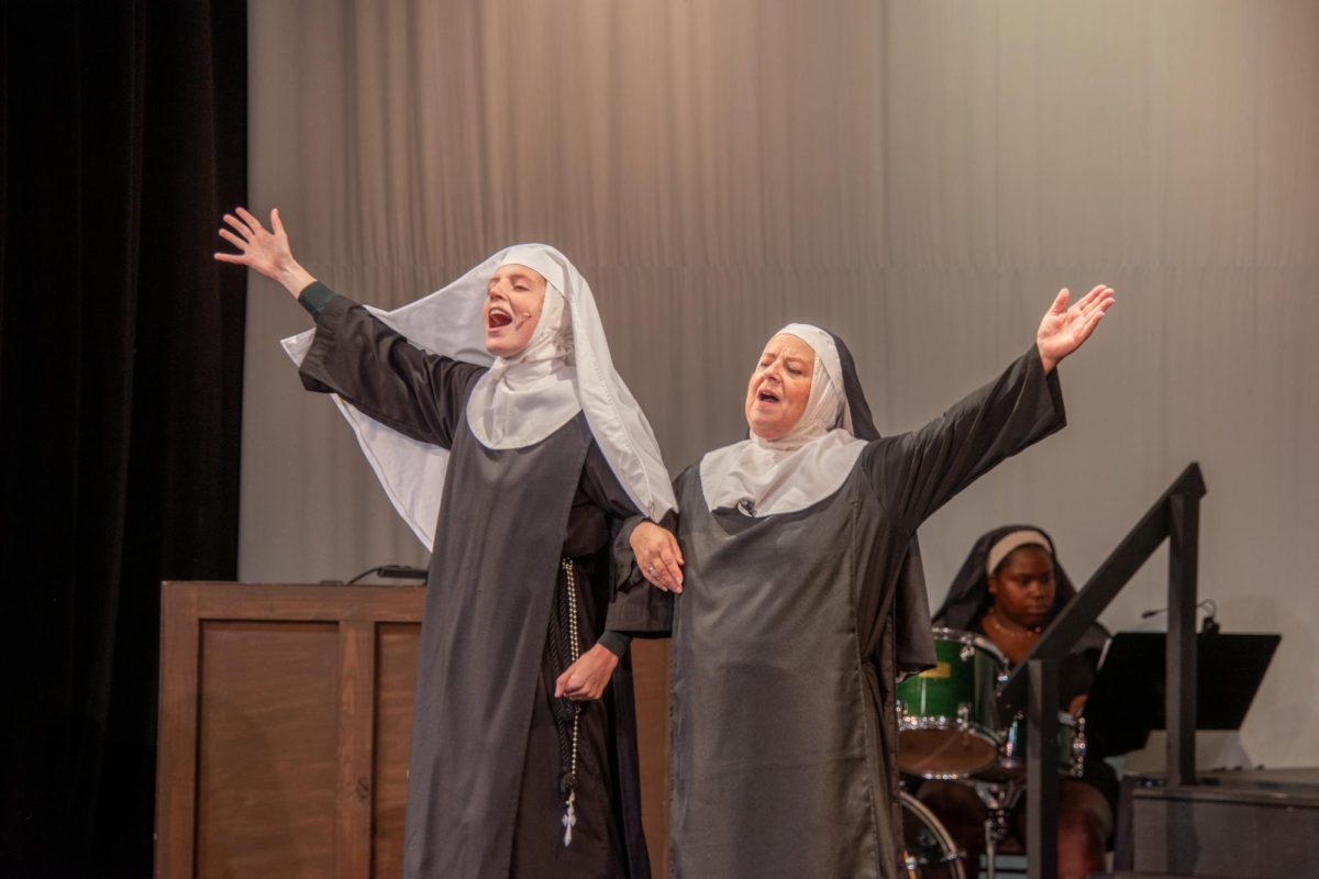 Sister Mary Leo (TJ Baker) left, and Sister Mary Hubert (Kristina Stump) right, perform their number. 