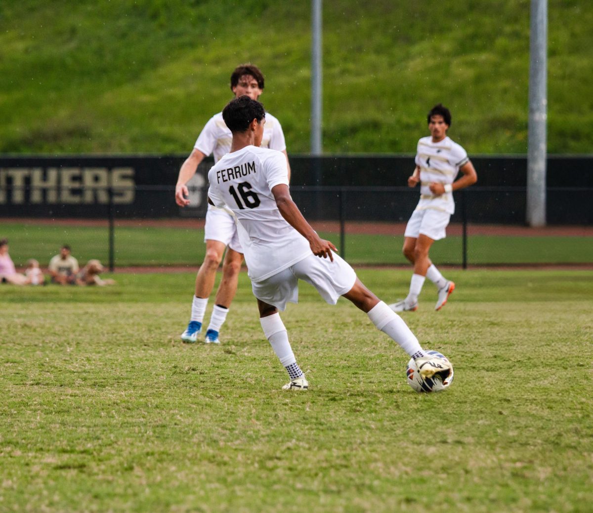 Andres Torres-Cortes, sophomore, looks to pass the ball to a teammate.