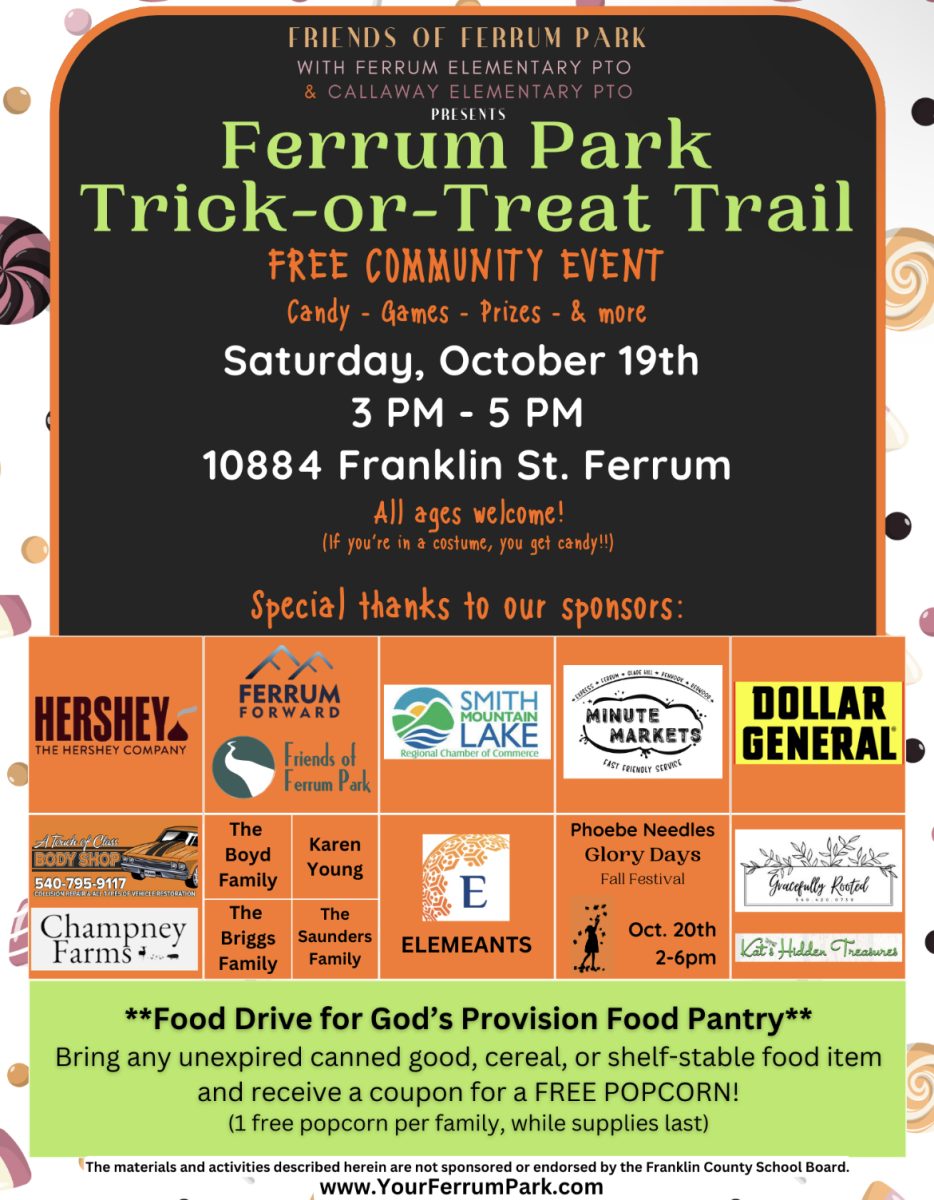 FOFP is holding their second annual Trick-or-Treat Trail tomorrow from 3-5 p.m.