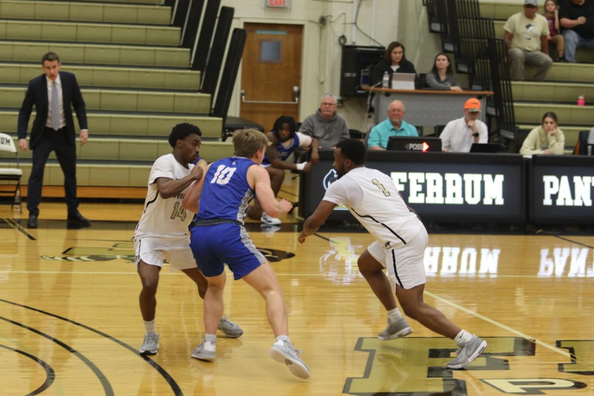 Tae Allen, senior, scored 11 in the loss to Roanoke in the first round of the ODAC playoffs.