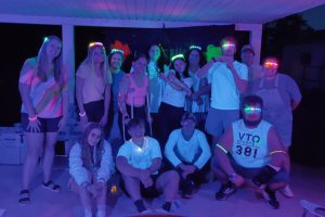 From back left, Young Life members Brittany Watts, Emily Smith, Peyton Mayberry, Madeline Sweeney, Hannah Parks, Samantha Reinhart, Julie, Holly Zabloski, Emily Egenberg
Front row: Ashly Cutcliff, Trevor Jefferies, Austin Brigman, Fletcher Foley, and Bryan Rosado take time out for a quick pose.