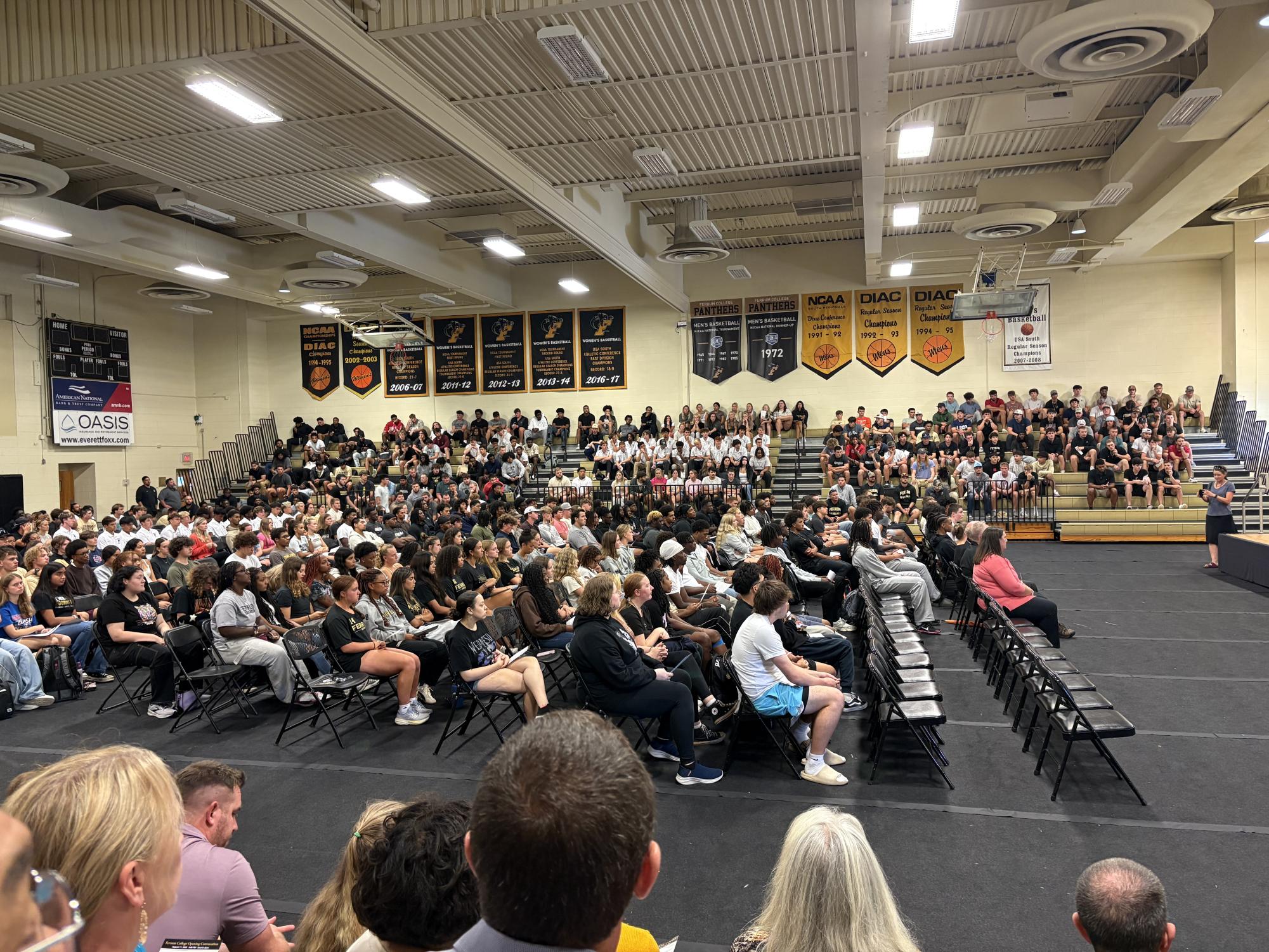 The largest incoming class in almost a decade attends the annual convocation to kick off the fall semester.