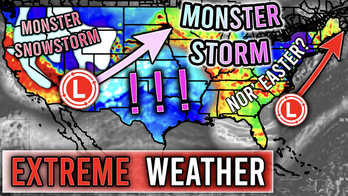 This shows an example of an exaggerated graphic used for weather prediction. 