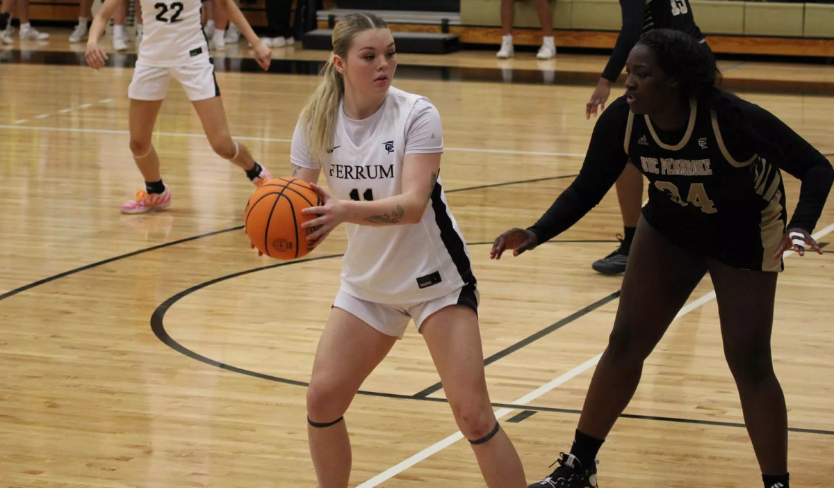 Senior Tauryn Blankenship scored 12 points against Young Harris University on Feb. 21.