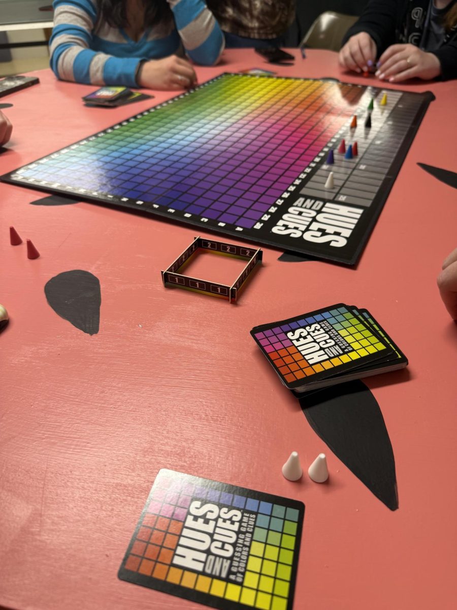 Hues and Cues was one of the games featured at Game Night. 